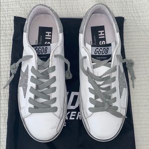 Golden Goose White Silver Hi Star Sneaker